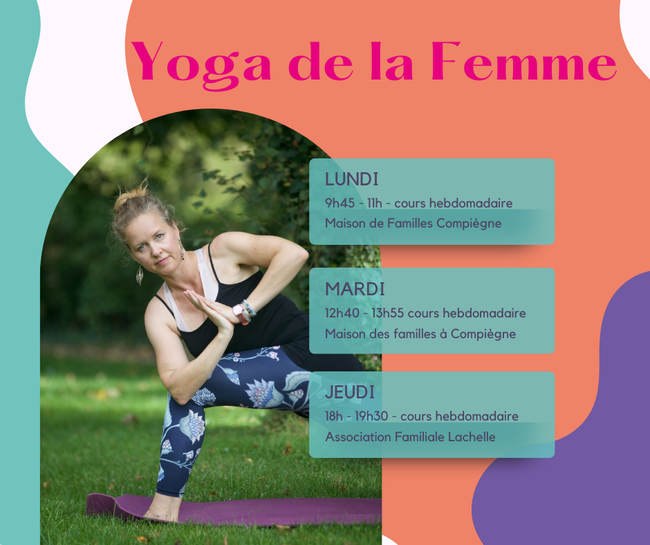 Cours de yoga hebdomadaires à l'association générale des familles de compiegne et à l'association familiale de lachelle bronkabb_yoga bronislava benkovicova